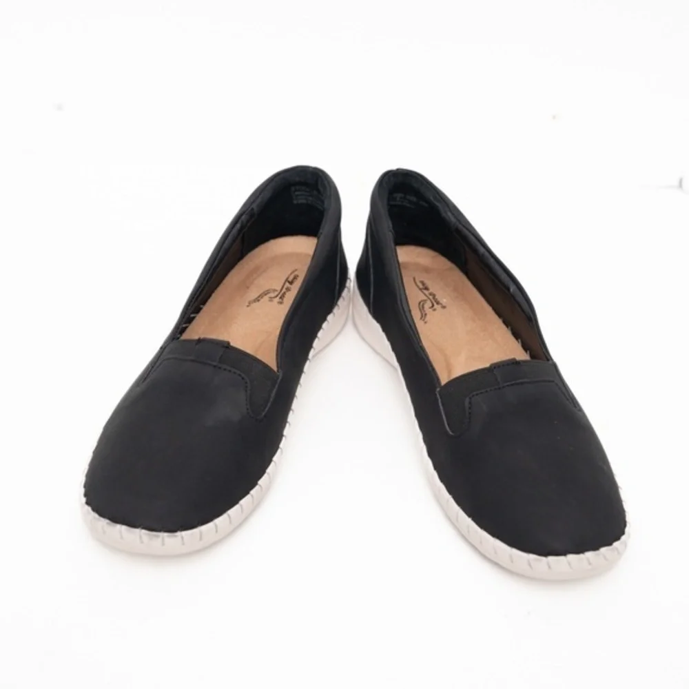 Easy Street - Belen‎ Black Slip-On Sneaker Size 9.5 NIB | Comfort Walking Shoe